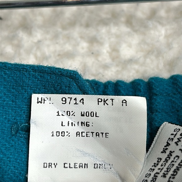 Vintage Potomac Collection Womens Blue Wool Elastic Waist Pants Size 16 - Picture 9 of 9